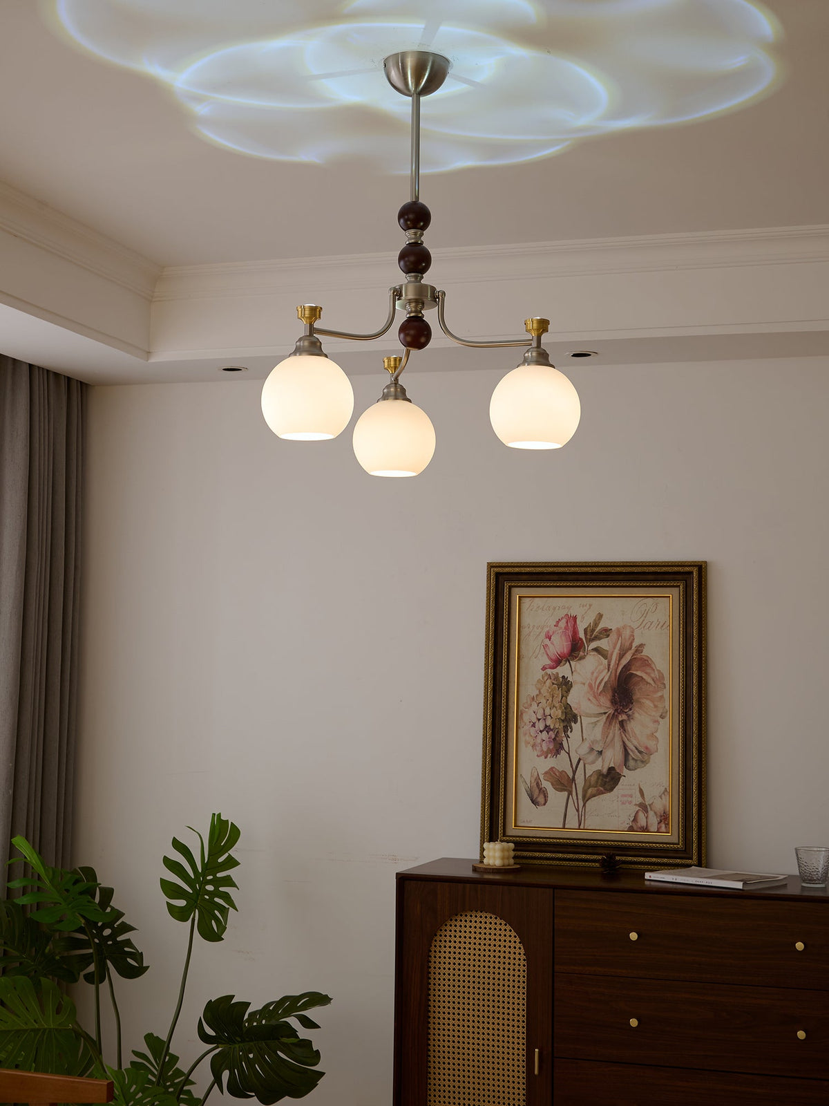 Lucienne Orb Chandelier – Modern Glass & Gold Pendant Light