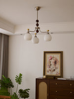 Lucienne Orb Chandelier – Modern Glass & Gold Pendant Light