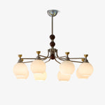 Lucienne Orb Chandelier – Modern Glass & Gold Pendant Light