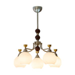 Lucienne Orb Chandelier – Modern Glass & Gold Pendant Light