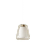 Lucinda Glass Pendant Light in Gold Finish for Modern Interiors