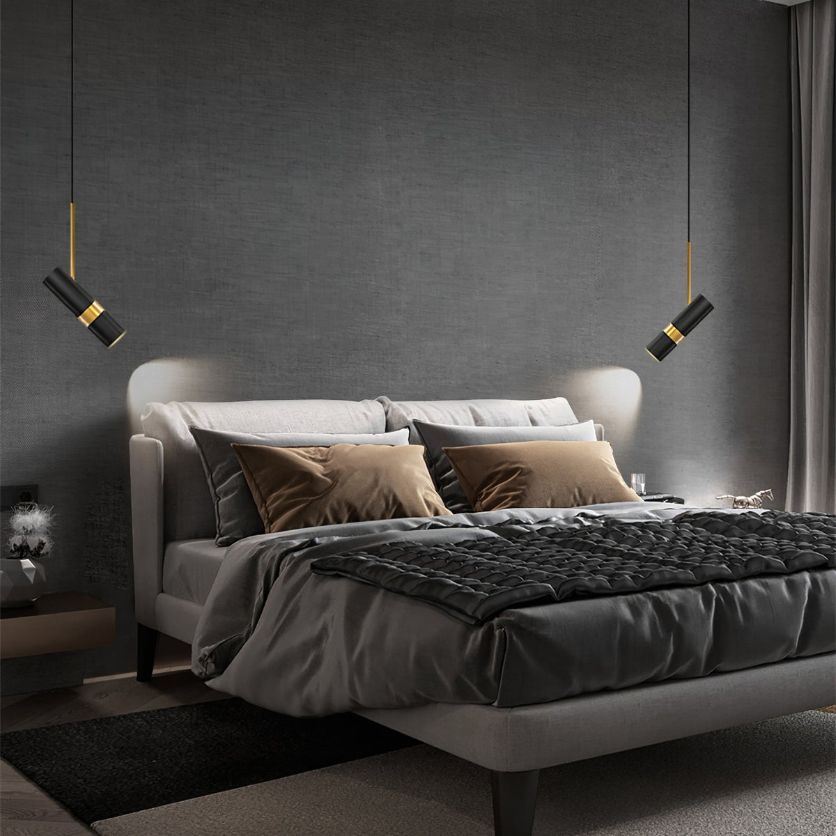 Lukas Modern Pendant Light in Iron and Aluminum