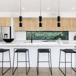 Lukas Modern Pendant Light in Iron and Aluminum