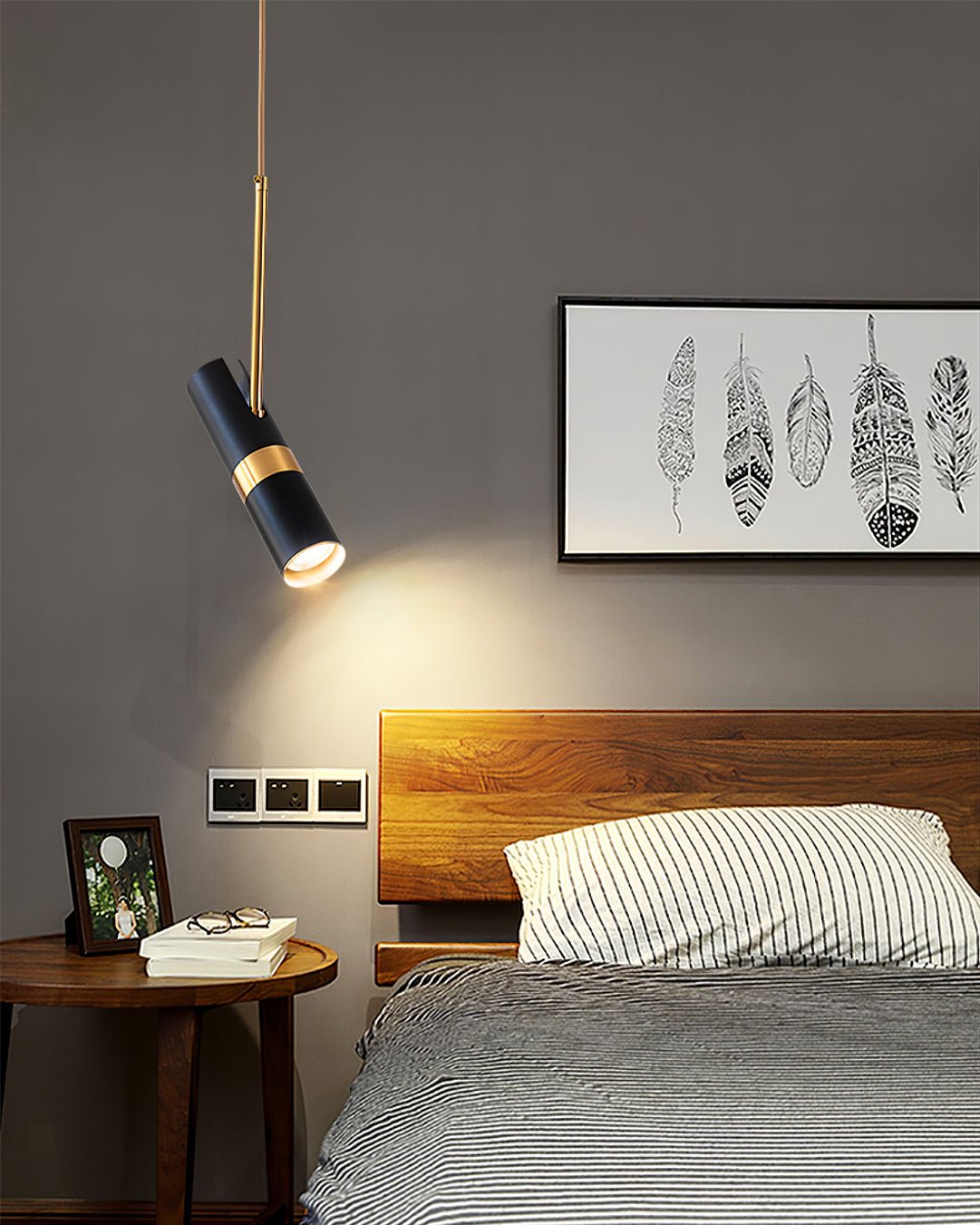Lukas Modern Pendant Light in Iron and Aluminum