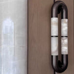 Luma Arc Twin Alabaster Wall Sconce – Modern LED Wall Light