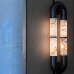 Luma Arc Twin Alabaster Wall Sconce – Modern LED Wall Light