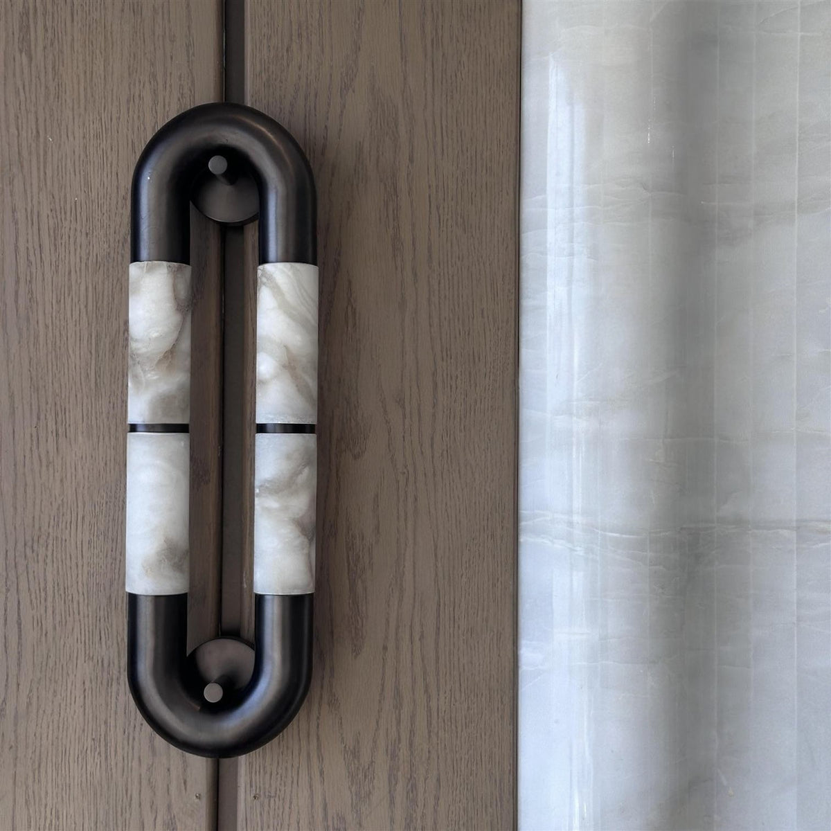 Luma Arc Twin Alabaster Wall Sconce – Modern LED Wall Light