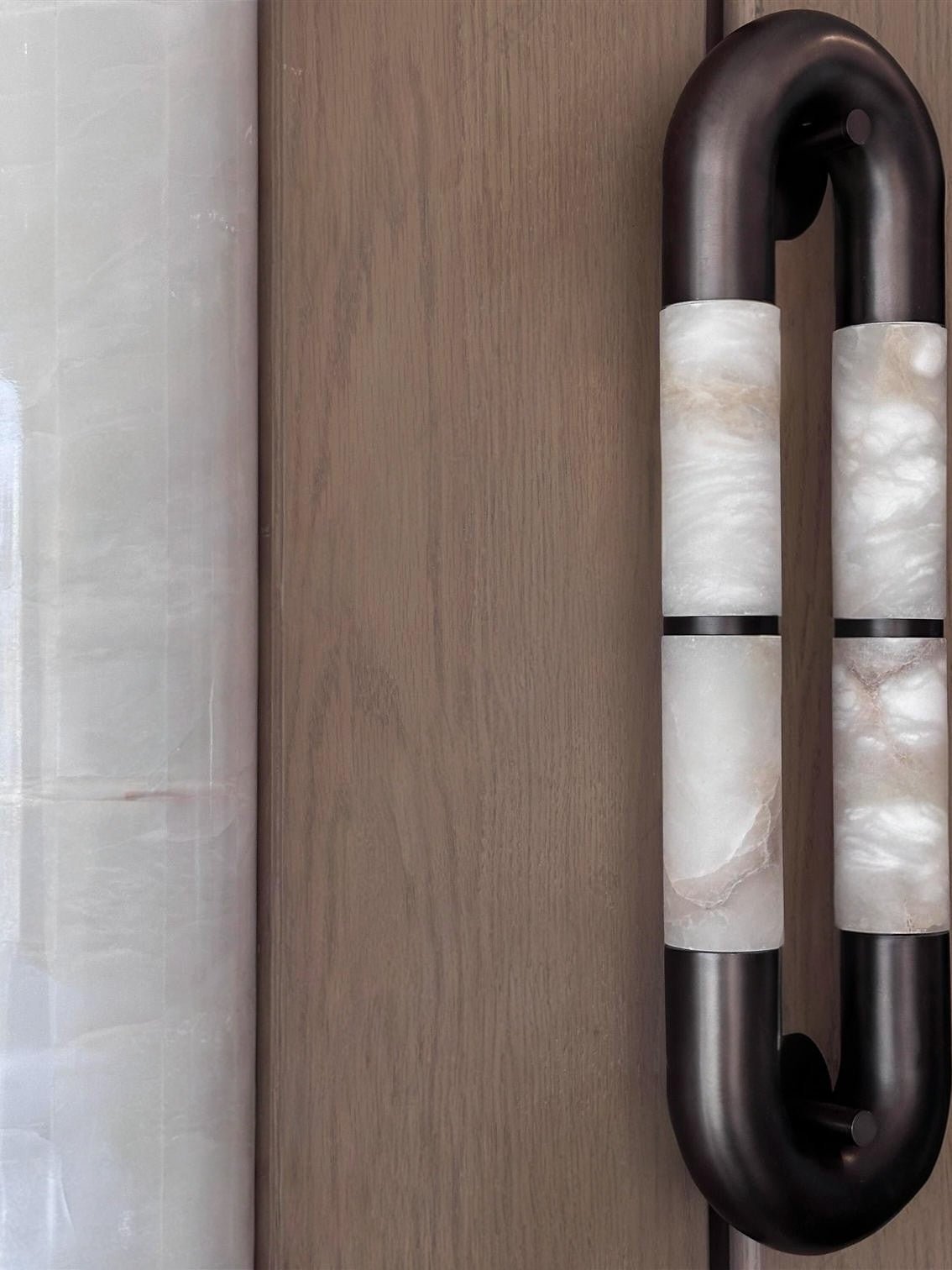Luma Arc Twin Alabaster Wall Sconce – Modern LED Wall Light