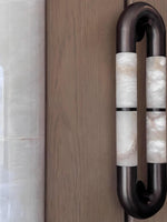 Luma Arc Twin Alabaster Wall Sconce – Modern LED Wall Light