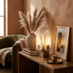Luma Alabaster Table Lamp with Brass Accents