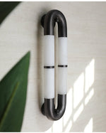 Luma Arc Twin Alabaster Wall Sconce – Modern LED Wall Light