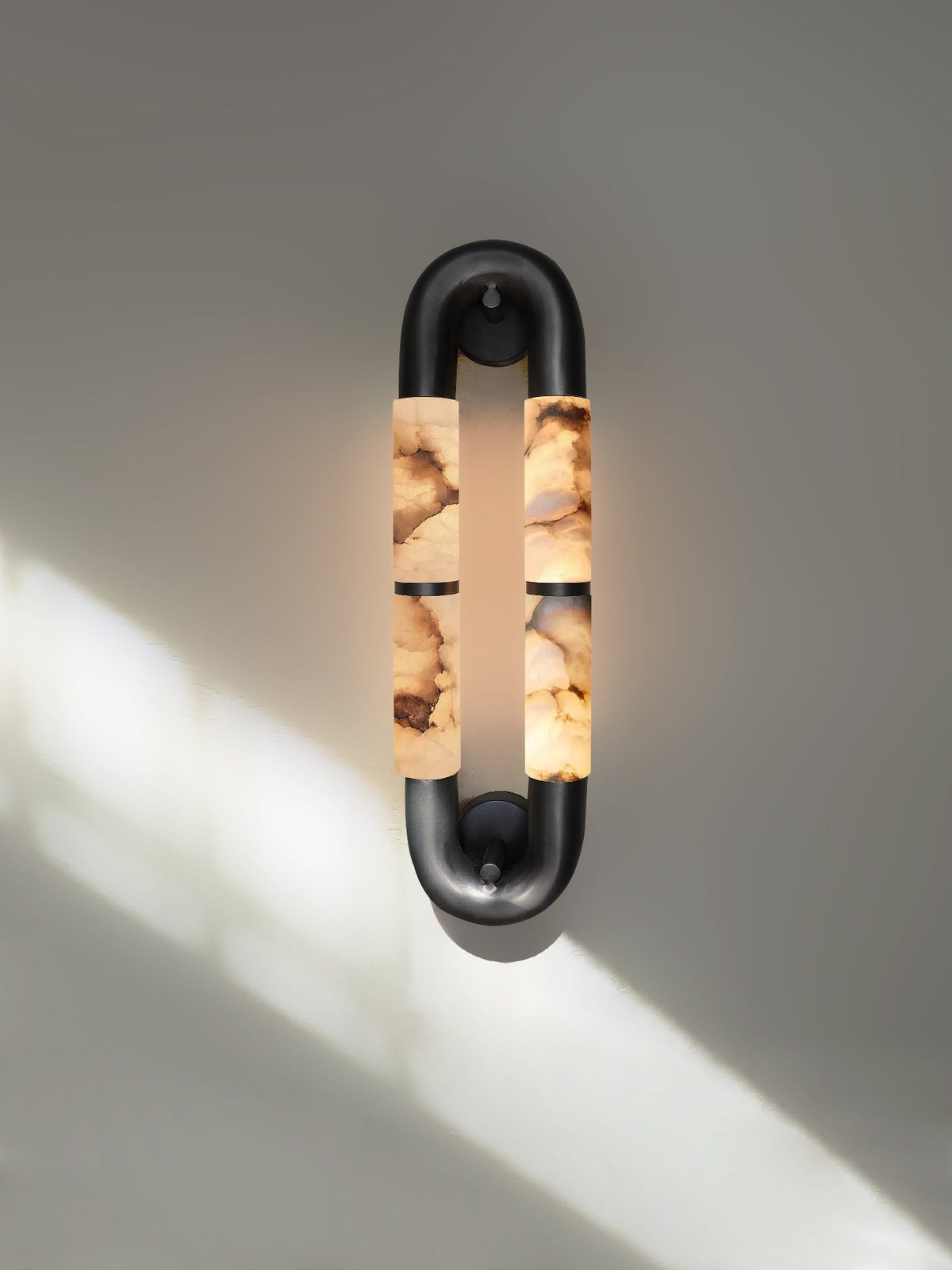 Luma Arc Twin Alabaster Wall Sconce – Modern LED Wall Light