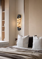 Luma Arc Twin Alabaster Wall Sconce – Modern LED Wall Light