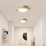 Luma Travertine Ceiling Light – Modern Flush Mount in Yellow Travertine