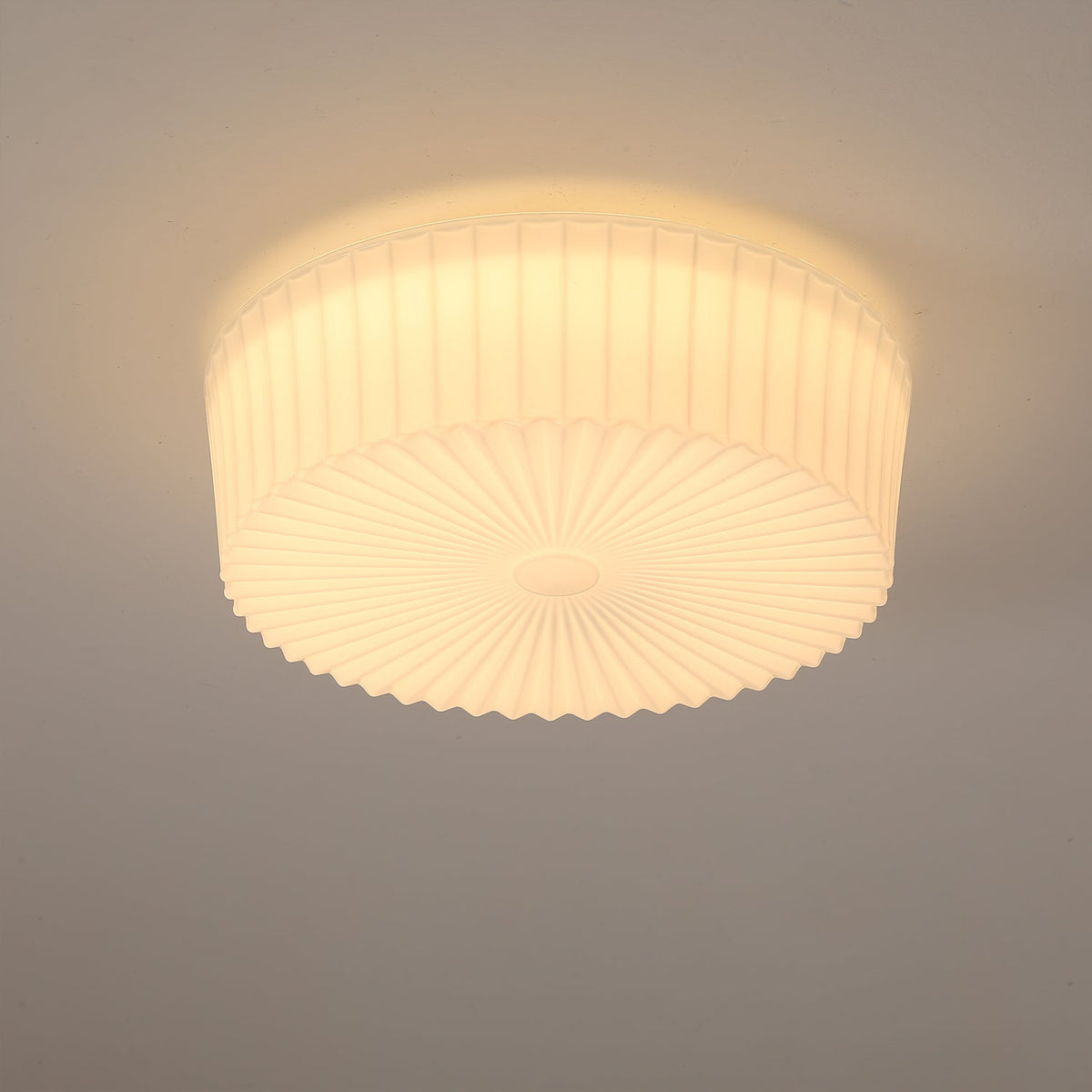 Lume Glass Flush Mount Ceiling Light – Modern LED Fixture for Bedroom & Living Room