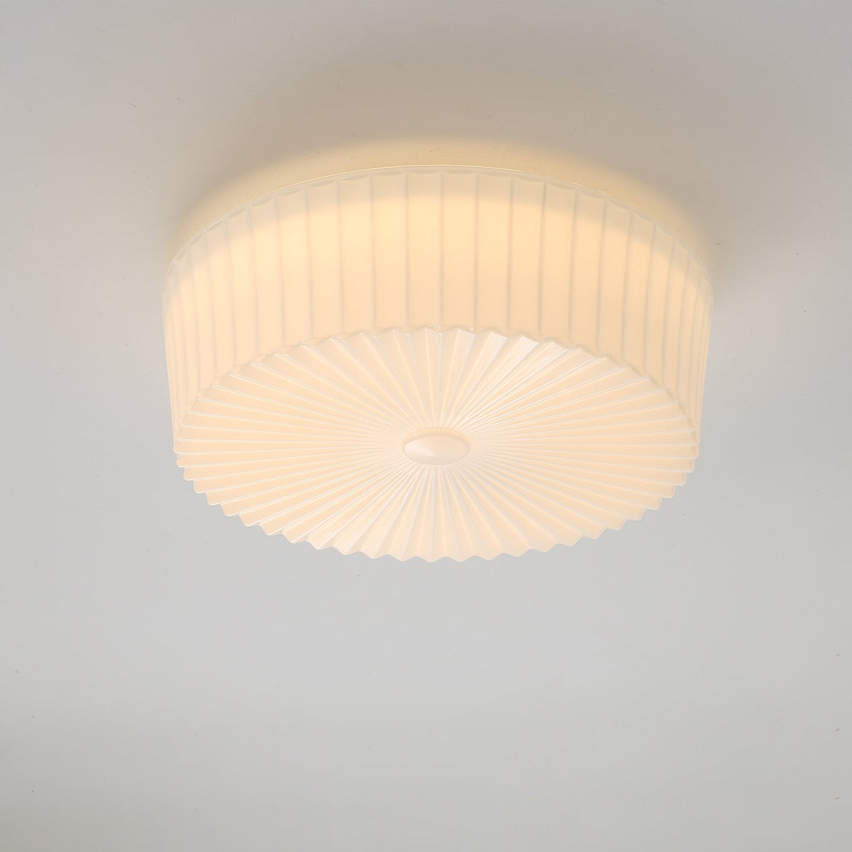 Lume Glass Flush Mount Ceiling Light – Modern LED Fixture for Bedroom & Living Room