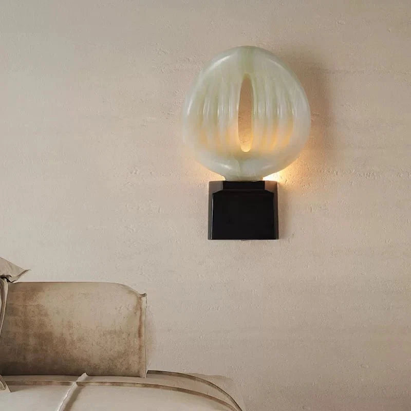 Lumen Rift Alabaster Wall Sconce – Modern LED Wall Light for Bedroom & Living Room
