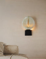 Lumen Rift Alabaster Wall Sconce – Modern LED Wall Light for Bedroom & Living Room