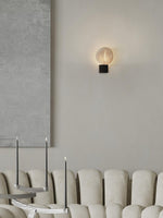 Lumen Rift Alabaster Wall Sconce – Modern LED Wall Light for Bedroom & Living Room