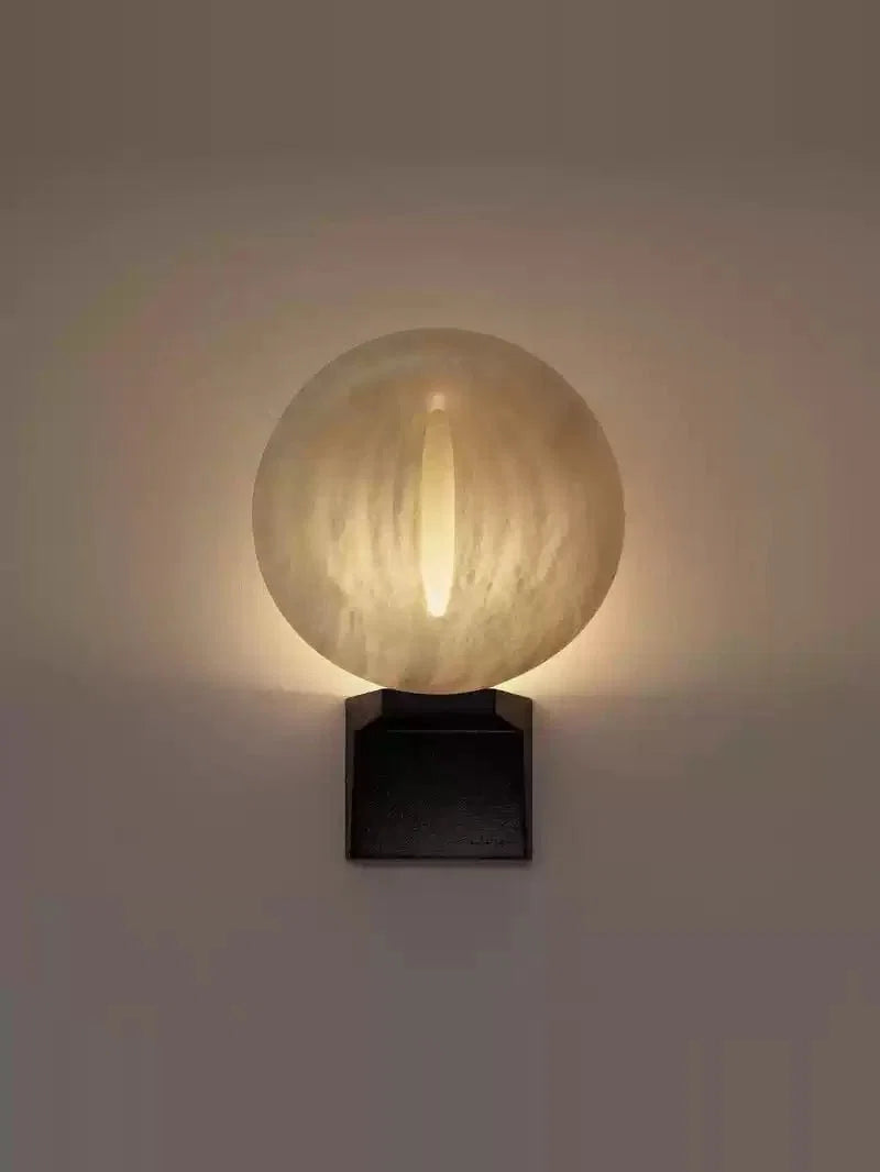 Lumen Rift Alabaster Wall Sconce – Modern LED Wall Light for Bedroom & Living Room