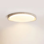 Lumen Arc Ceiling Light in Yellow Travertine | Modern Flush Mount LED