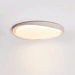 Lumen Arc Ceiling Light in Yellow Travertine | Modern Flush Mount LED