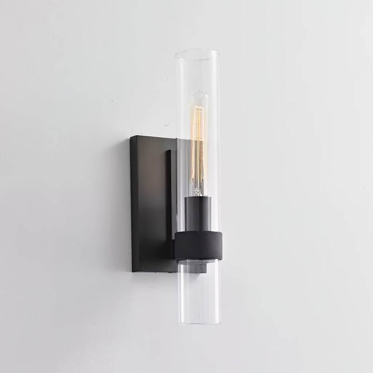 Lumen Cylix Wall Sconce in Brass and Glass | Modern Minimalist Wall Light