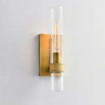 Lumen Cylix Wall Sconce in Brass and Glass | Modern Minimalist Wall Light