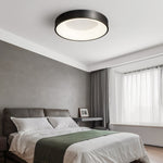 Lumenia Modern Brass LED Flush Mount Ceiling Light for Living Room and Bedroom