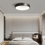 Lumenia Modern Brass LED Flush Mount Ceiling Light for Living Room and Bedroom