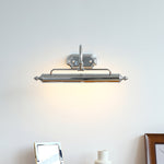Lumeo Adjustable Wall Sconce in Satin Metal for Artwork and Bathroom Lighting