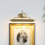Lumeo Adjustable Wall Sconce in Satin Metal for Artwork and Bathroom Lighting
