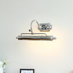 Lumeo Adjustable Wall Sconce in Satin Metal for Artwork and Bathroom Lighting