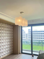 Luminara Sculpted Glass Chandelier for Modern Interiors