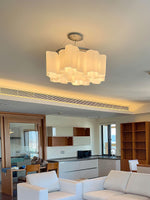 Luminara Sculpted Glass Chandelier for Modern Interiors