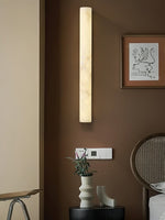 Luminara Alabaster Wall Sconce — Natural Stone LED Wall Light