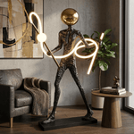 Luminous Voyager Sculpture Floor Lamp with LED Illumination