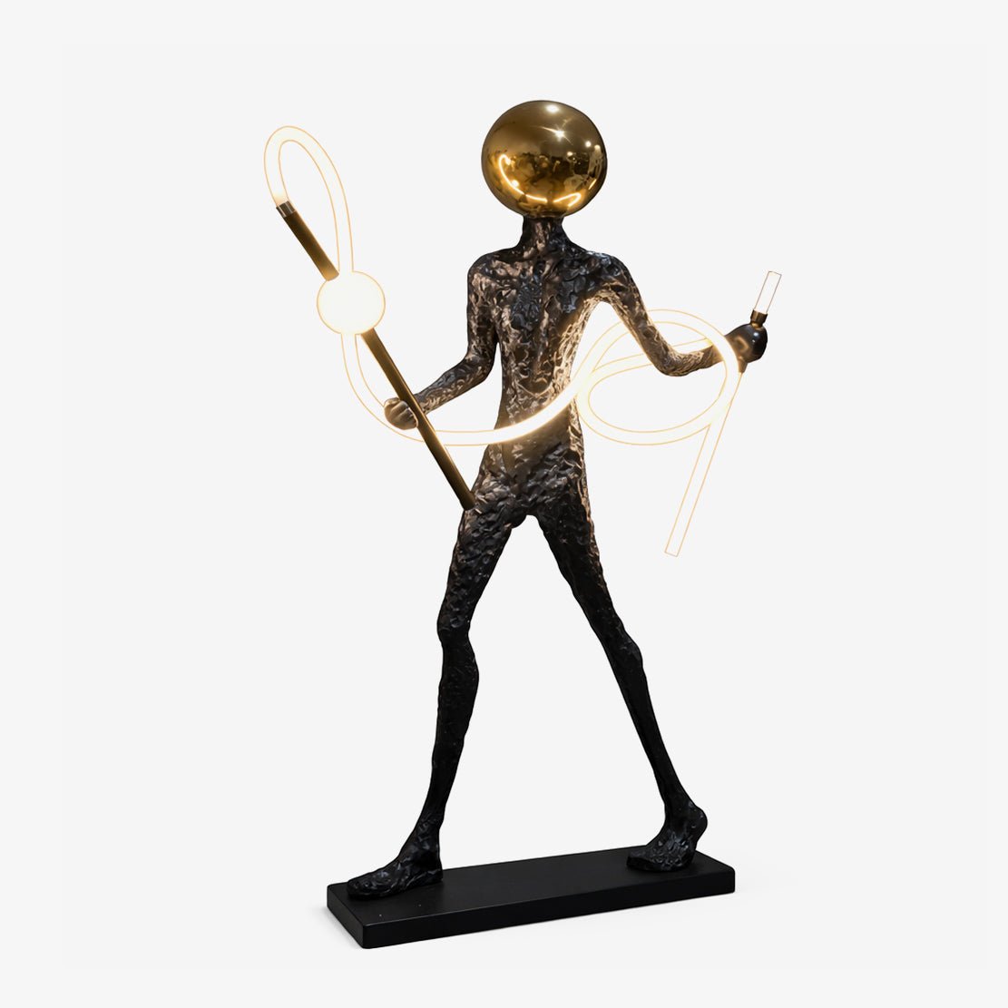 Luminous Voyager Sculpture Floor Lamp with LED Illumination