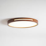 Lumis Halo Ceiling Light – Modern Round LED Flush Mount with Wood Accent