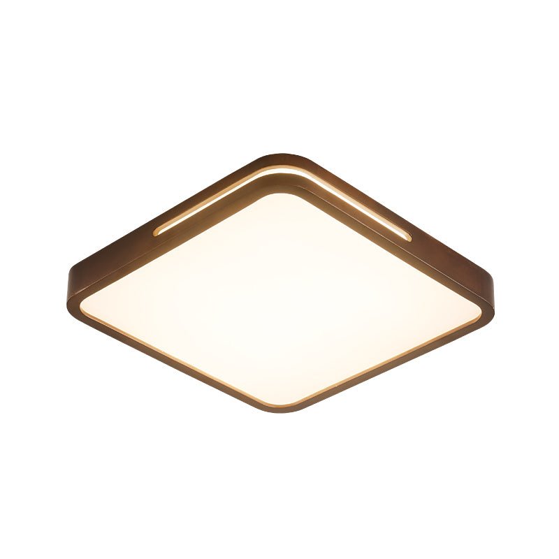Lumis Halo Ceiling Light – Modern Round LED Flush Mount with Wood Accent