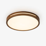 Lumis Halo Ceiling Light – Modern Round LED Flush Mount with Wood Accent