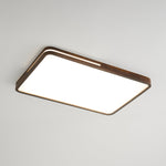 Lumis Halo Ceiling Light – Modern Round LED Flush Mount with Wood Accent