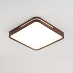 Lumis Halo Ceiling Light – Modern Round LED Flush Mount with Wood Accent