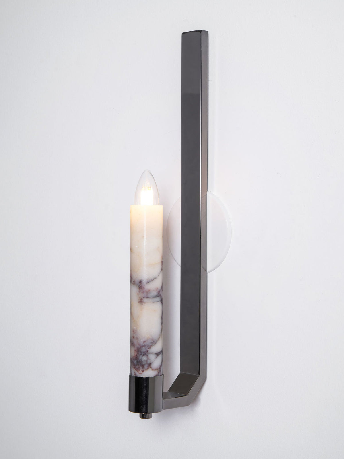 Lumivolt Alabaster Wall Sconce – Modern Marble & Metal Wall Light
