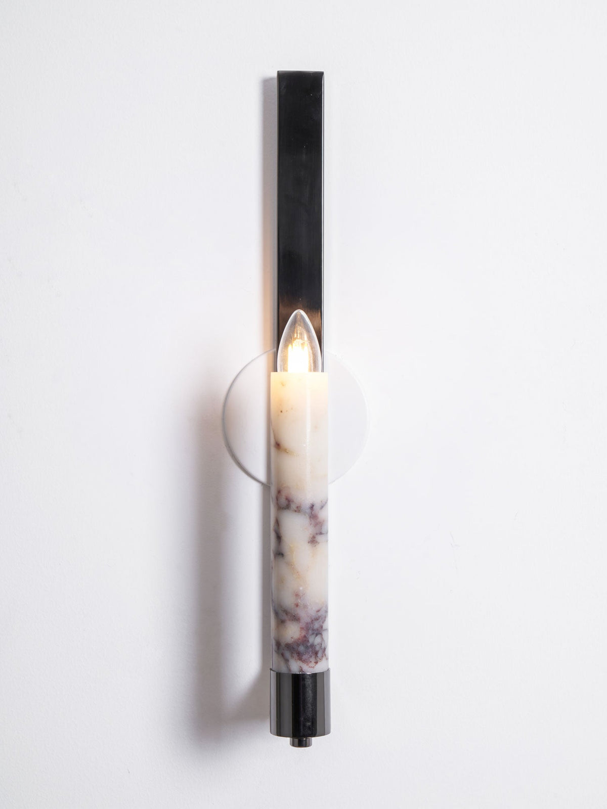 Lumivolt Alabaster Wall Sconce – Modern Marble & Metal Wall Light