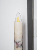 Lumivolt Alabaster Wall Sconce – Modern Marble & Metal Wall Light
