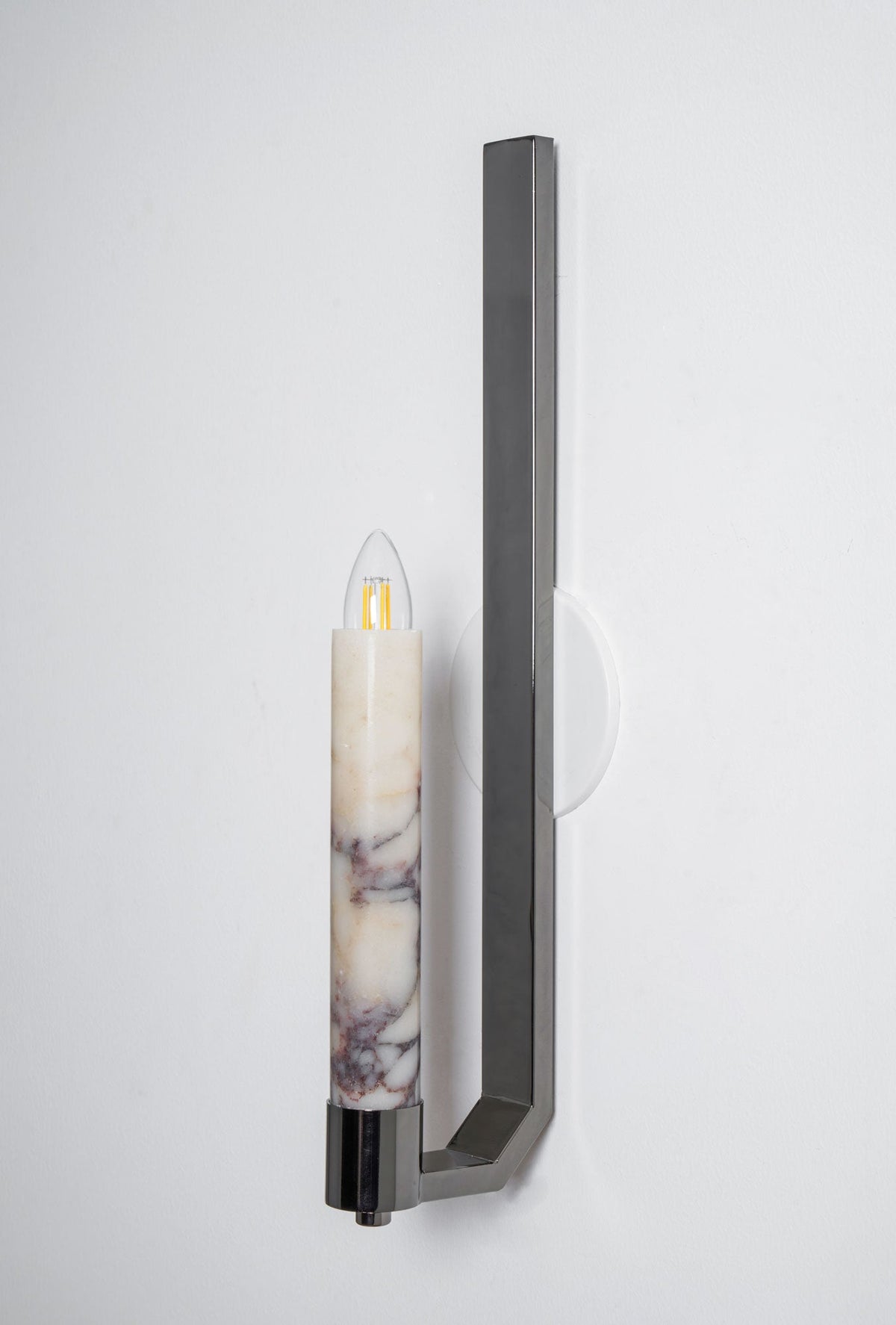 Lumivolt Alabaster Wall Sconce – Modern Marble & Metal Wall Light