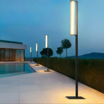 Lumo Arc Outdoor Post Light – Modern LED Garden Lamp in Matte Black