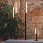 Lumo Arc Outdoor Post Light – Modern LED Garden Lamp in Matte Black