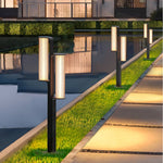 Lumo Arc Duo Outdoor Post Lamp – Modern LED Garden Lighting
